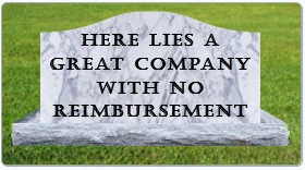 Failed medical device due to lack of reimbursement illustration